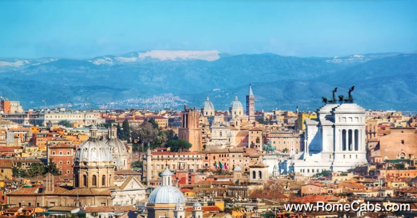 Janiculum Hill Rome Day Tours Shore Excursions from Civitavecchia to Rome in limo RomeCabs