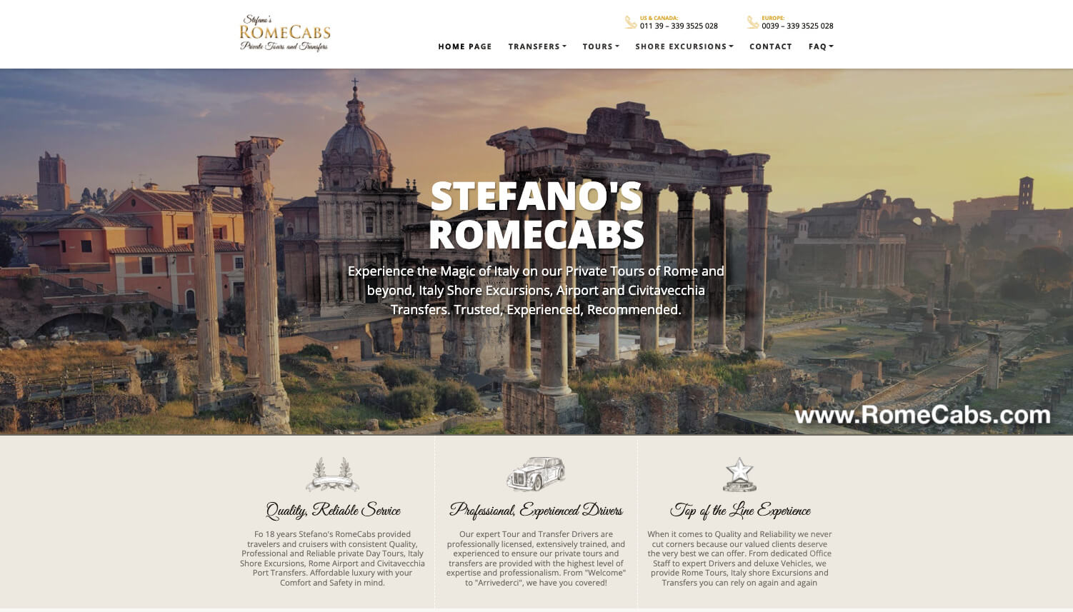 Stefanos RomeCabs Website_ Private Tours and Transfers