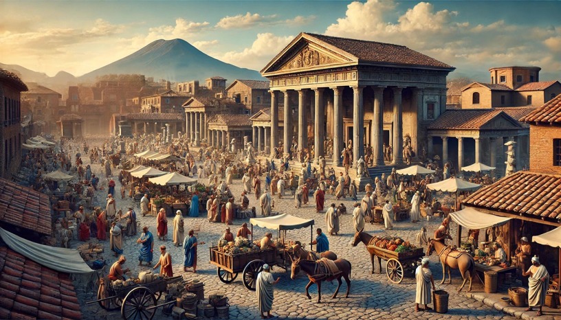 A Day in the Life of Ancient Pompeii- Living in the Shadow of Vesuvius