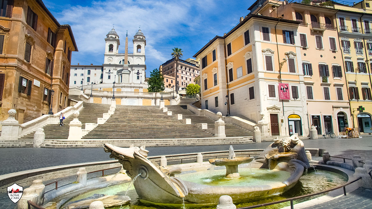 Spanish Steps Piazza di Spagna Must See Squares in Rome Tours by Car RomeCabs