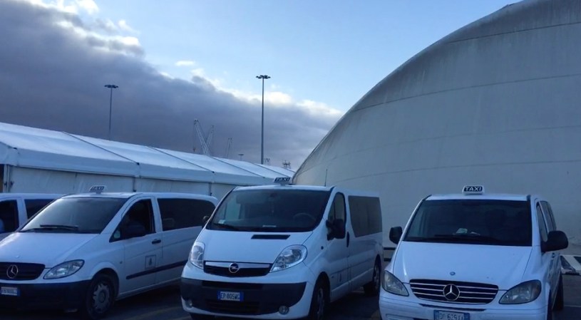 Civitavecchia Taxis on Pier