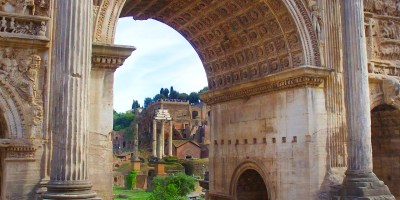 Roman forum from capitoline hill Best Rome Tours RomeCabs