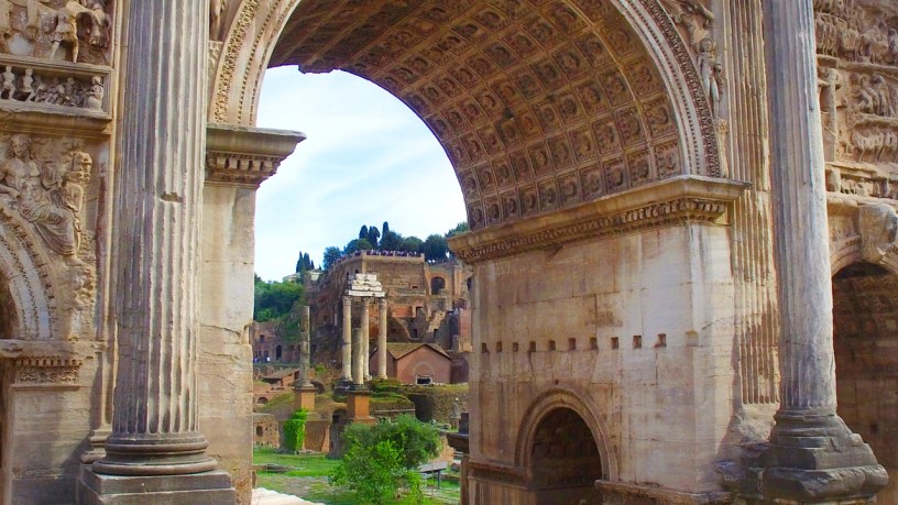 Roman forum from capitoline hill Best Rome Tours RomeCabs